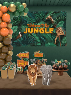 Safari Temalı Doğum Günü Süsü Parti Seti - Maxi