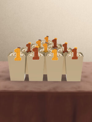 1 Yaş Boho Baby Natural Temalı 10'lu Mısır Kutusu