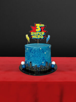 Süper Kahraman Temalı 3’lü 3 Yaş Pasta Süsü