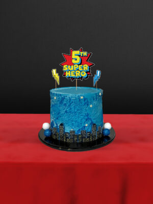 Süper Kahraman Temalı 3’lü 5 Yaş Pasta Süsü