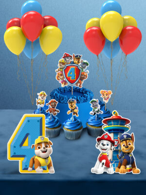 Paw Patrol 4 Yaş Doğum Günü Parti Seti - Mini