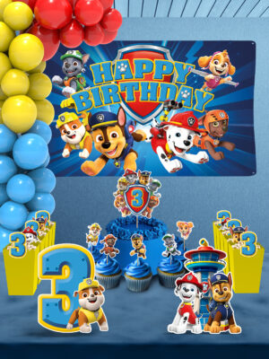 Paw Patrol 3 Yaş Doğum Günü Parti Seti - Maxi